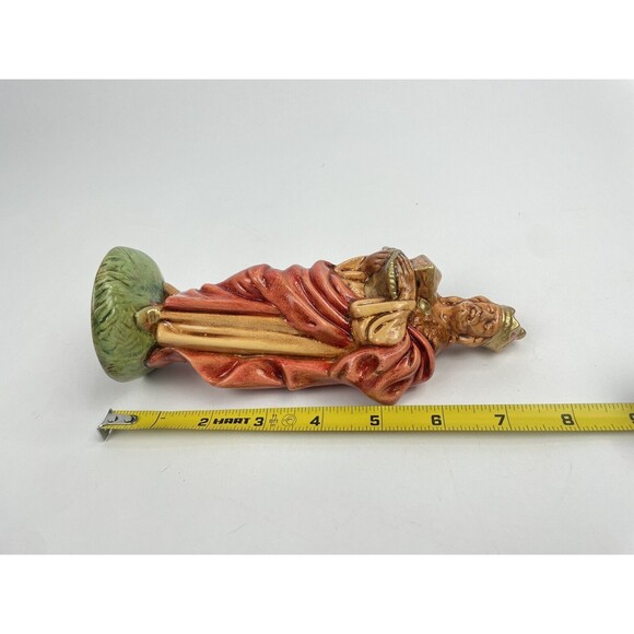 Vtg Atlantic Mold standing wiseman (red clothe)  Replacement 8 Inches - Picture 6 of 7